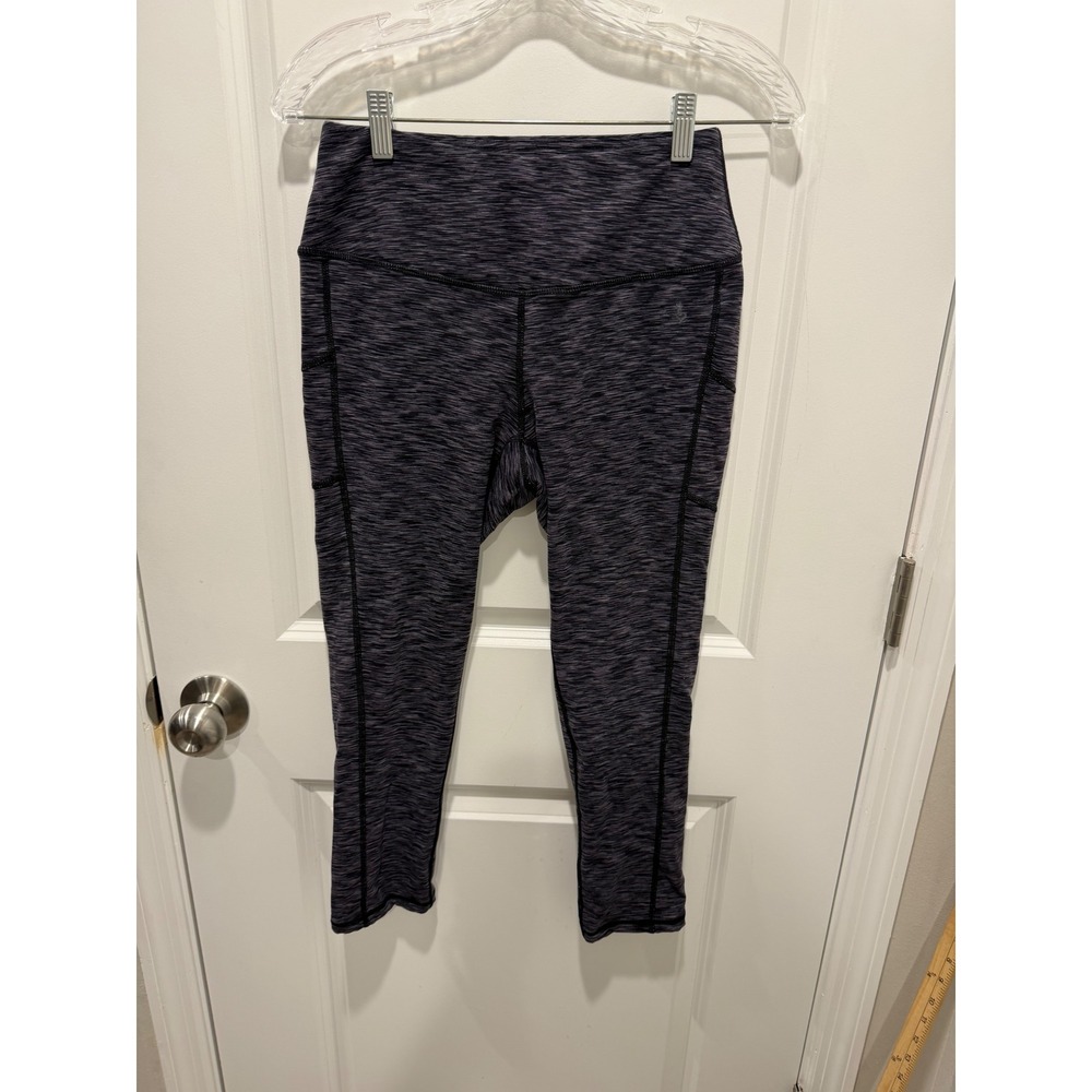 Torrid Womens Leggings Lattice Hem Space Dye Purple Size 0